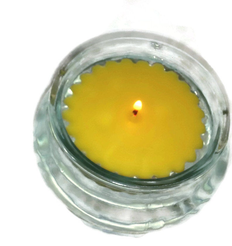 100 BeeswaxBeeswax CandleBeeswax Floating CandleBeeswax Candles 100/% Pure Organic Beeswax Floating Golden Yellow Honey Candles 3 x 1.75