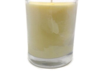 Beeswax Glass Votive Candle Made From Pure Organic Beeswax Golden Yellow Naturally Honey Scent Beeswax 20 Hours Burn Time