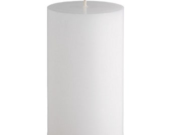 Unscented White Natural Soy Wax 2" x 3.8" Pillar Candles Great Center Piece