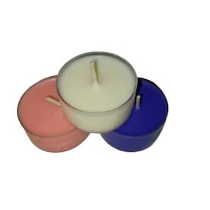 Advent Tea light 12 Purple 4 Pink and 4 white /All Natural Soy Wax /Handmade Soy Wax Tea Light/ 20 Pack  Unscented