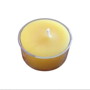 10pk UNSCENTED Natural 100/% Coconut Wax TEA LIGHT CANDLES 60 hrs//pack WEDDINGS