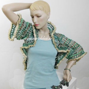 Crochet Hippie vest, 70s style, crochet vest,effektiv details, Slow fashion, Exclusive dress,Spring outfit image 5