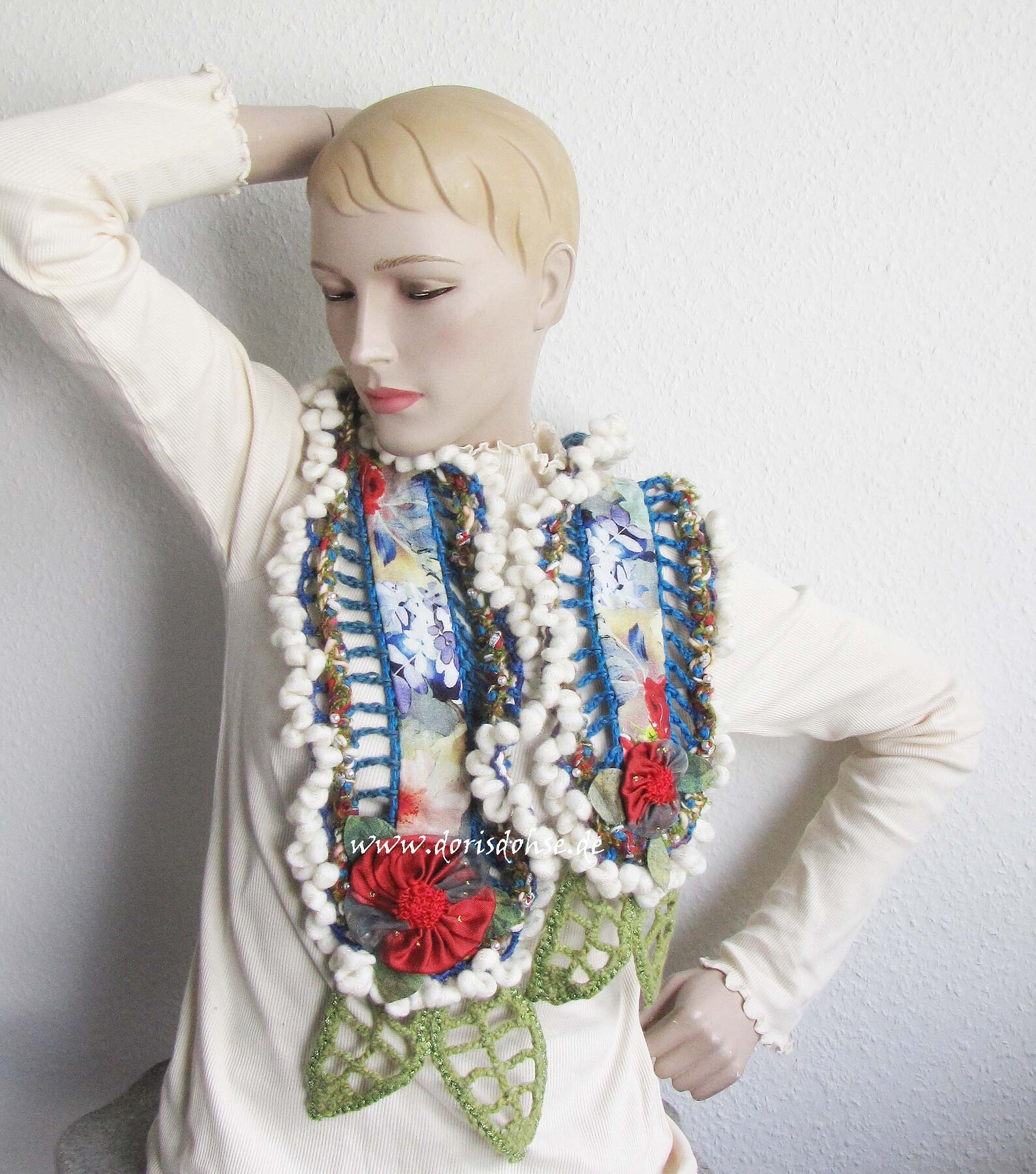 ONE OF A KIND FOULARD SCARF 130x120CM-MYOSOTIS main image 1
