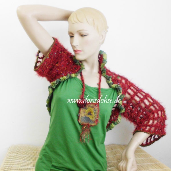 Crochet Hippie vest, 70s style, crochet vest,effektiv details, Slow fashion,  Exclusive dress,Spring outfit