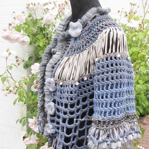 Vintage bohemian crochet jacket