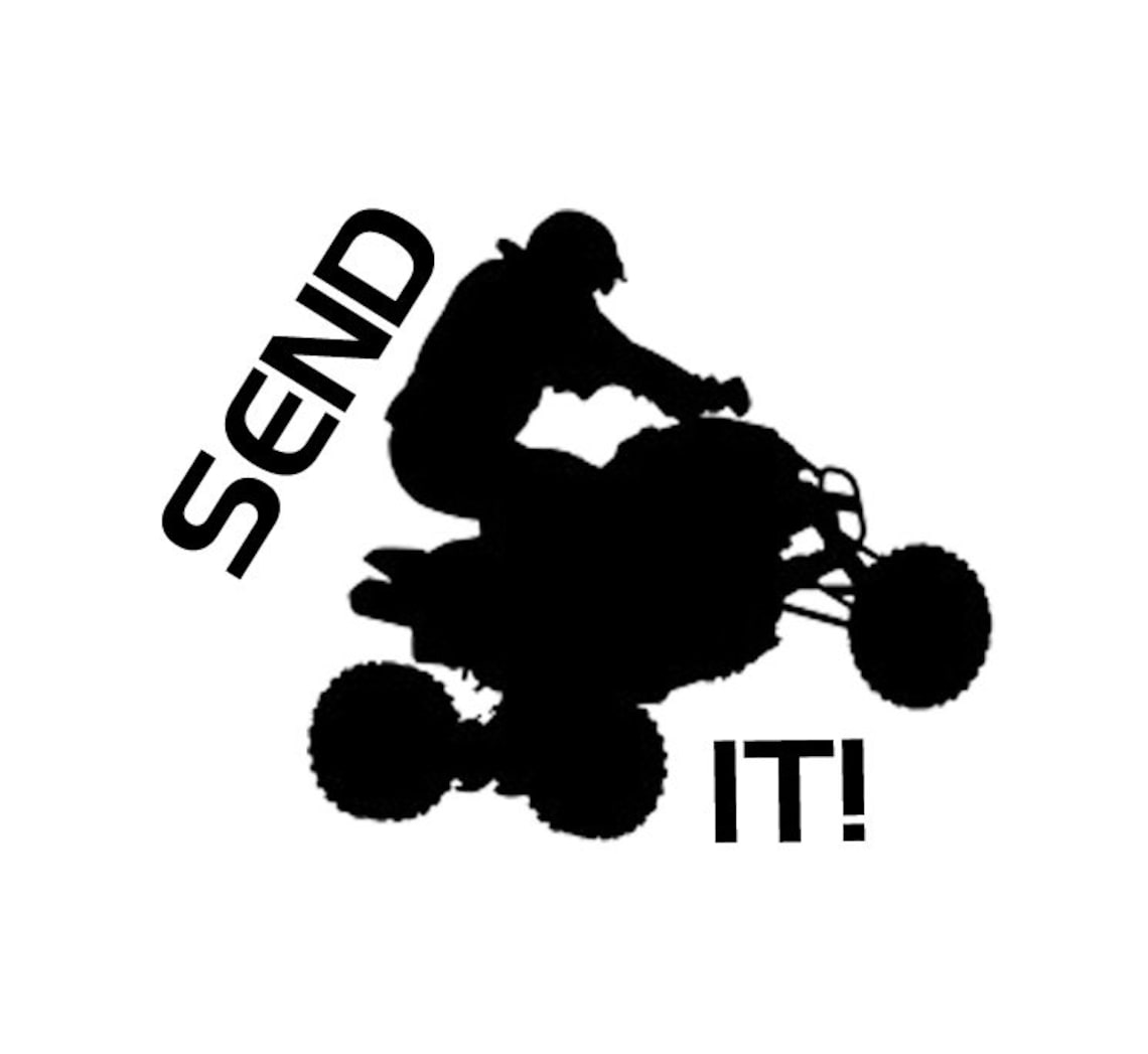 Custom ATV Send It Vinyl Decal Cars ATVs Etsy