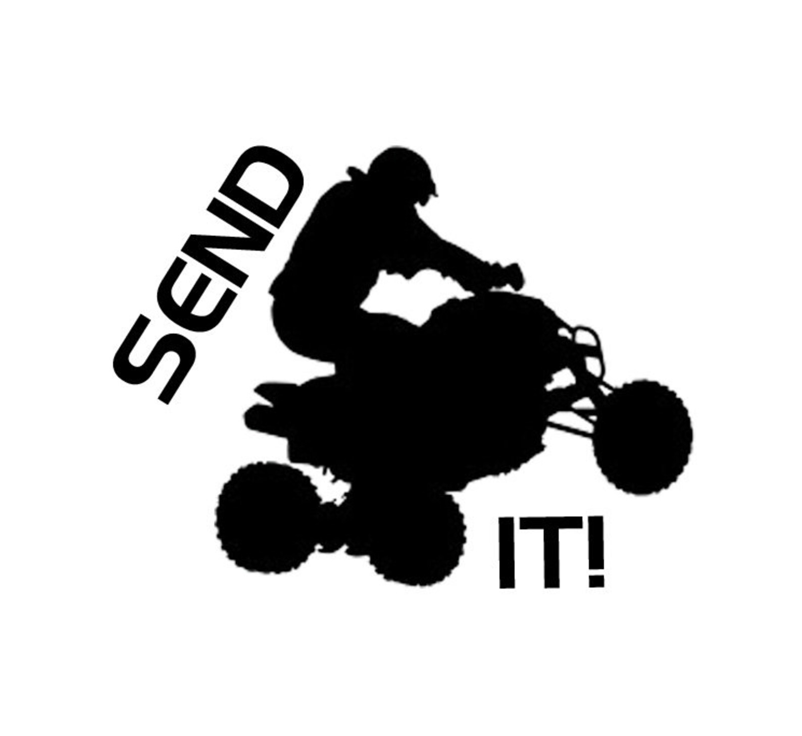 Custom ATV Send It Vinyl Decal Cars ATVs Etsy