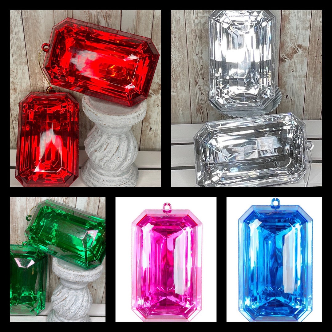 8 Farrisilk Jewel Ornament Large Jewel Ornament Elegant Etsy