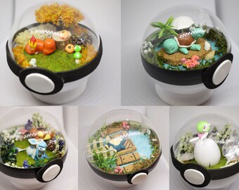 CUSTOM Pokemon Paradise Ball, Diorama, Terrarium Pokeball, choose your Pokemon