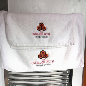 Bath and hand towel set. The Shining- Overlook Hotel -Hand Towel and bath towel set - Horror / Drama/Film. Stephen King Classic. room 237