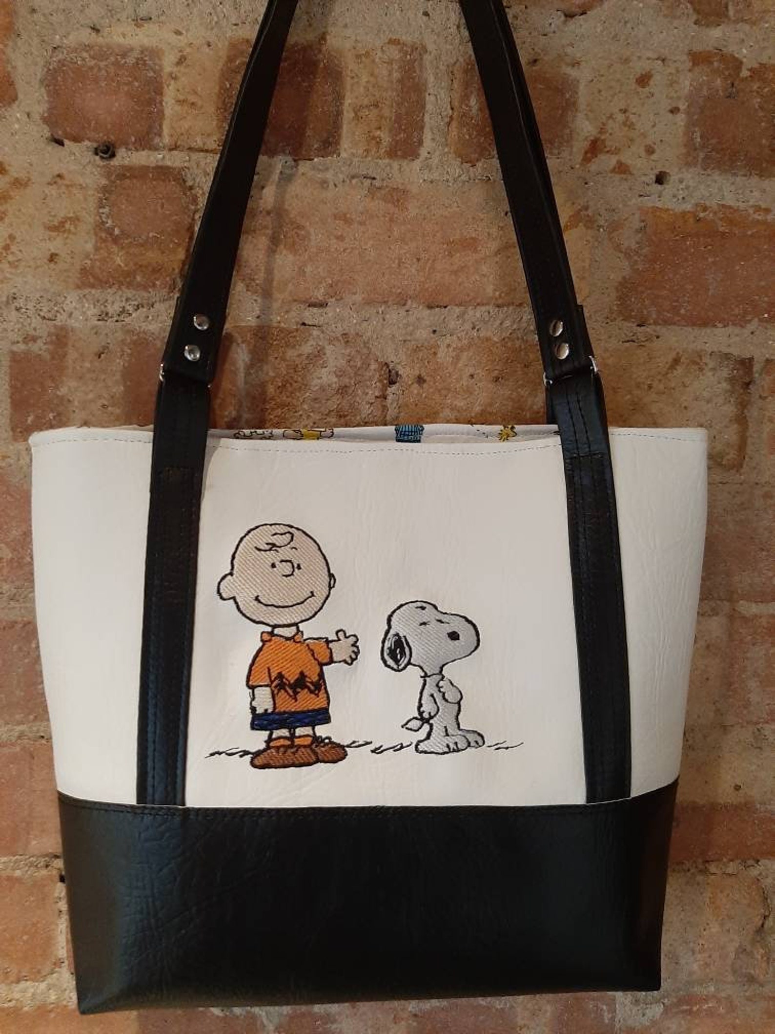 Snoopy woodstock peanuts gang/Charlie Brown handmade handbag Etsy
