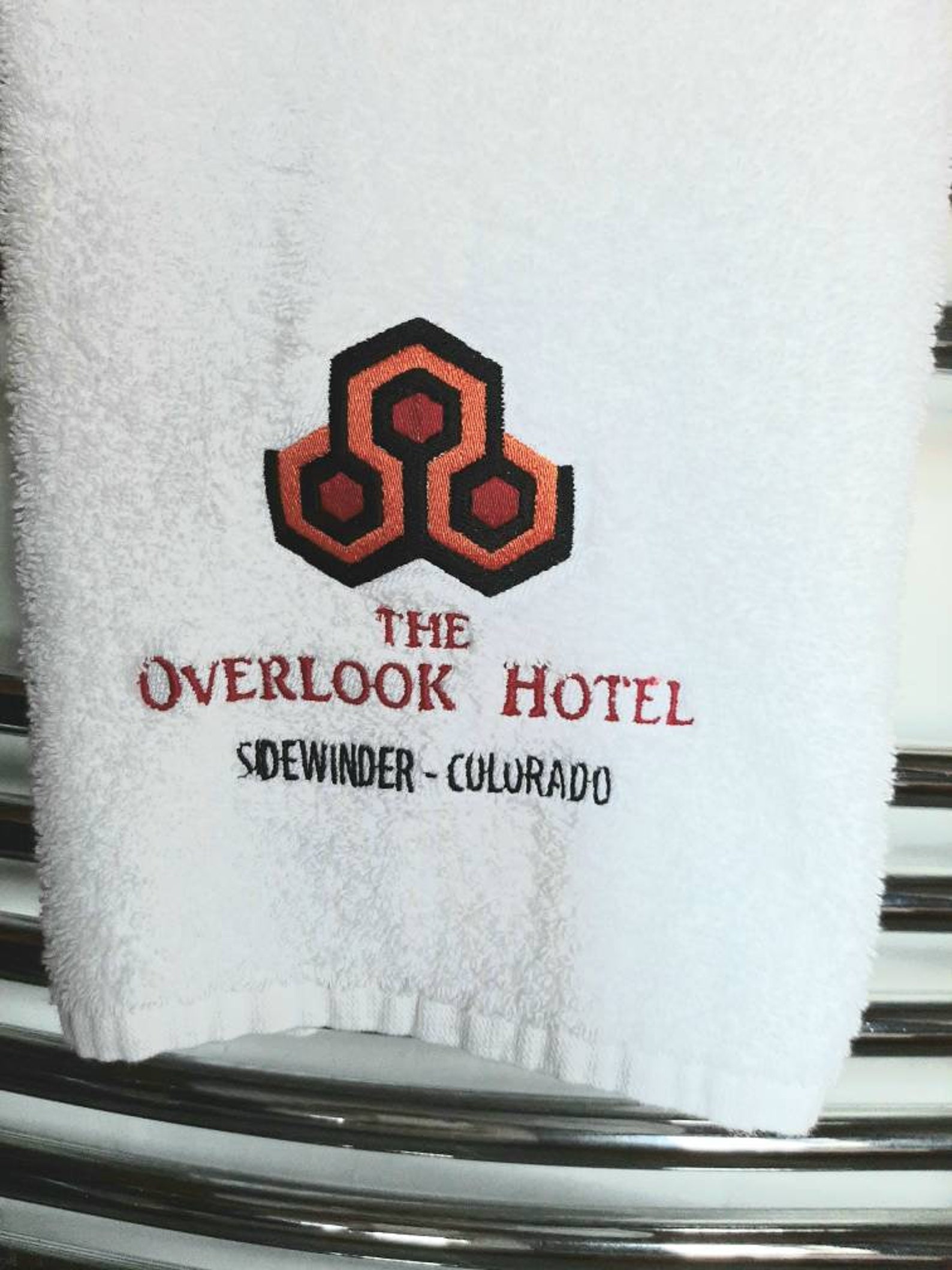 The Shining- Overlook Hotel - Bathroom Hand Towel - Horror / Drama/Film. Stephen King Classic
