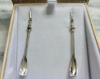 K. TX. Sculler Dangle Earrings