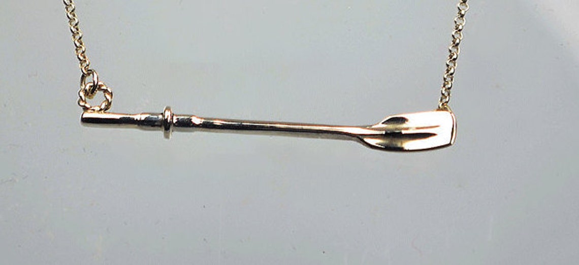 Horizontal Oar Necklace Etsy