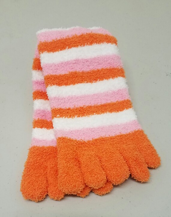 Items similar to Fuzzy Toe Socks on Etsy