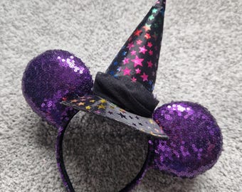 Halloween Witch Hat Mouse Ears