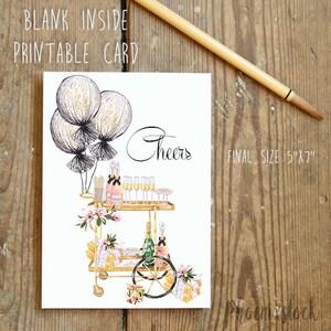 Celebration printable card Birthday Card iHappy Birthday Grlfriend Card DIY Birthday Holiday Card Sixteen Birthday Card Cheers digital card