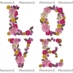 Clip art de San Valentín / Clip art de flores / coronas flor / flor hart / flor baner