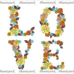 Clipart de San Valentín / flor del arte del clip / guirnaldas de la flor / florecen baner hart/flor