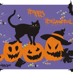 Zestaw projektów klipartów na Halloween/czarny kot/Halloween/wesołego Halloween/nawiedzony dom/straszne drzewo/dynia/dynia/nietoperz/wampir-bate