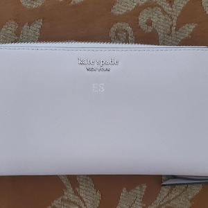 Kate Spade Schuyler Large Continental wallet light neutral pink zip around clutch sz purse money functional designer wallet