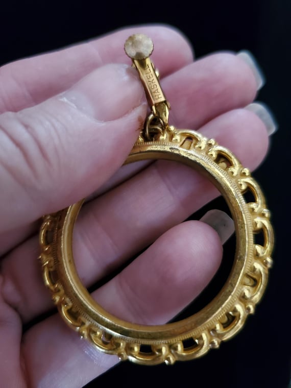 Signed Miriam Haskell Mid Century 1950s gold tone… - image 7