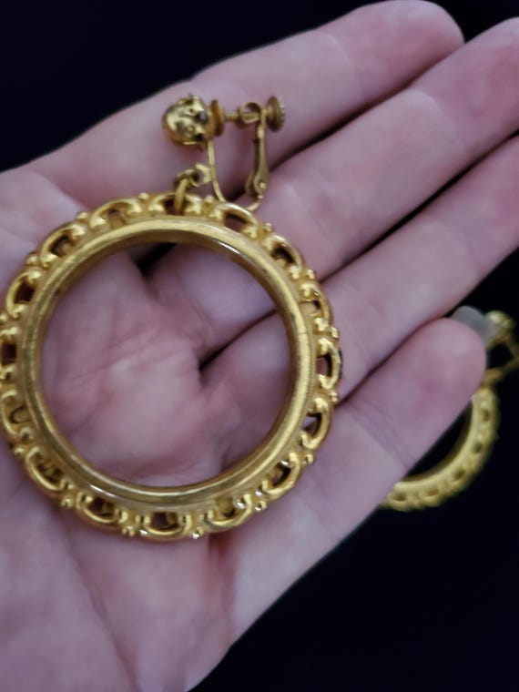 Signed Miriam Haskell Mid Century 1950s gold tone… - image 6