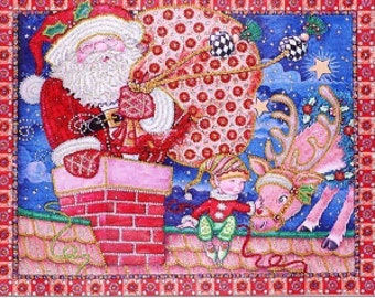 Diamond Painting - Santa Claus - Christmas - special shaped drills kit -partial.