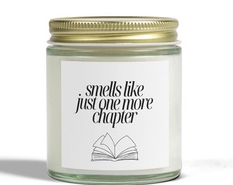 Just One More Chapter Candle Gift, Reader Librarian Gift, Booktok Girl Gift, Reading Nook Decor, Romance Novel Lover Gift, Girls Who Read