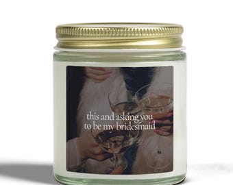 Maid of Honor Proposal Candle, Bridesmaid Proposal Gift, Bridal Party Candle, Proposal Box Idea Bestie