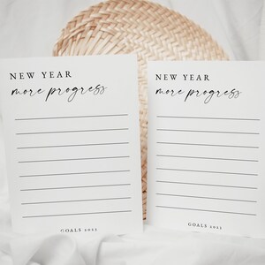 New Year Activity, Resolution Printable, 2025 Goal Card, Self Growth Printable, Editable Goal, Personal Growth Card Template, Intention Card