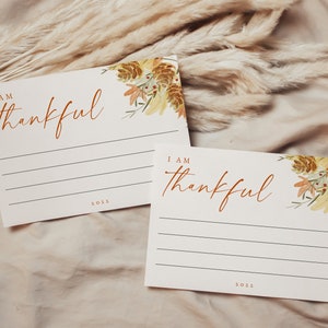Ik ben dankbaar voor sjabloon, ik ben dankbaar voor afdrukbare, DIY afdrukbare Thanksgiving-kaart, ik ben dankbaar voor sjabloonkaart, Thanksgiving 2022