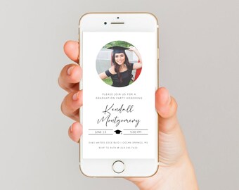 Graduation Party Invitation 2022 Evite, Digital Invitation for Grad Party, Text Invitation Nurse Grad, High School Graduation, College Grad