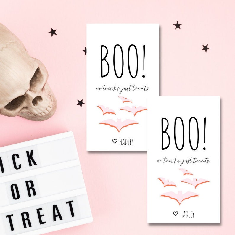 Rustic Boo Tags Printable Printable Halloween Tags Boo Tags Treat Bag Tag Cute - Etsy