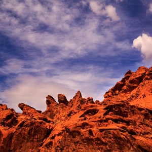 Valley of Fire State Park Photography Print: Nevada Red Rock Landscape (Digital Image)