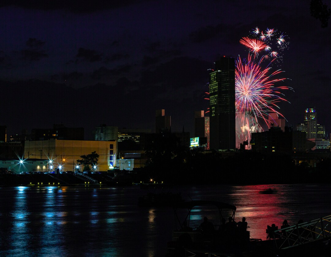 Fireworks Albany NY Summertime Printable Art. Celebration Etsy