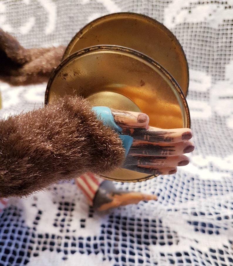 Vintage Monkey Toy Cymbal Banging Monkey Etsy