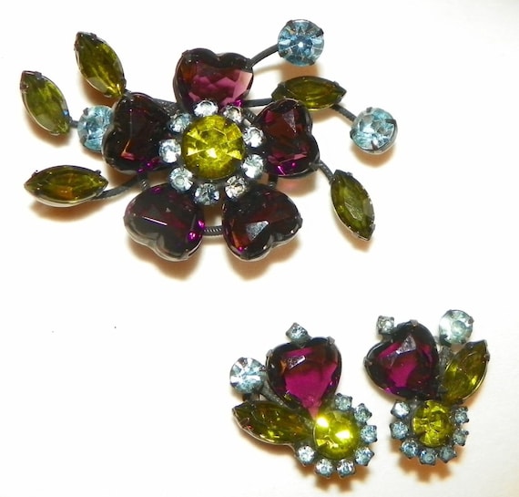 Juliana Jewelry set, Flower Jewelry set , Flower e