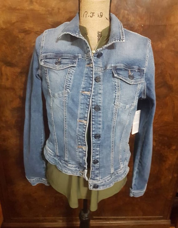 Guess jean jacket, Size Large jean jacket, Denim