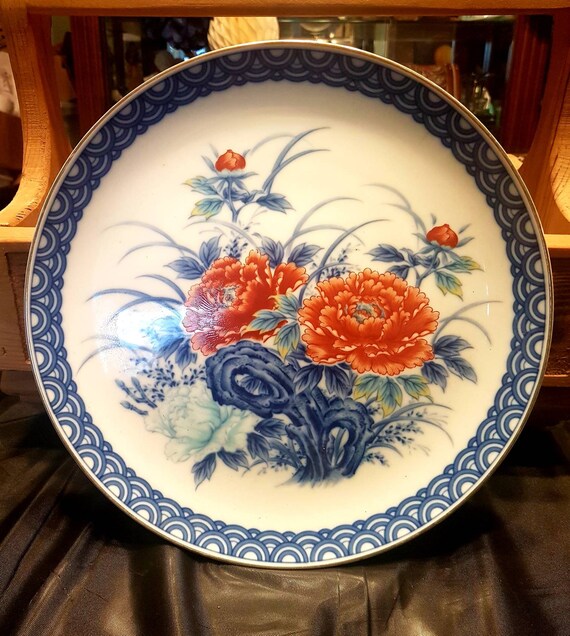 Vintage Porcelaine Floral Plate Etsy