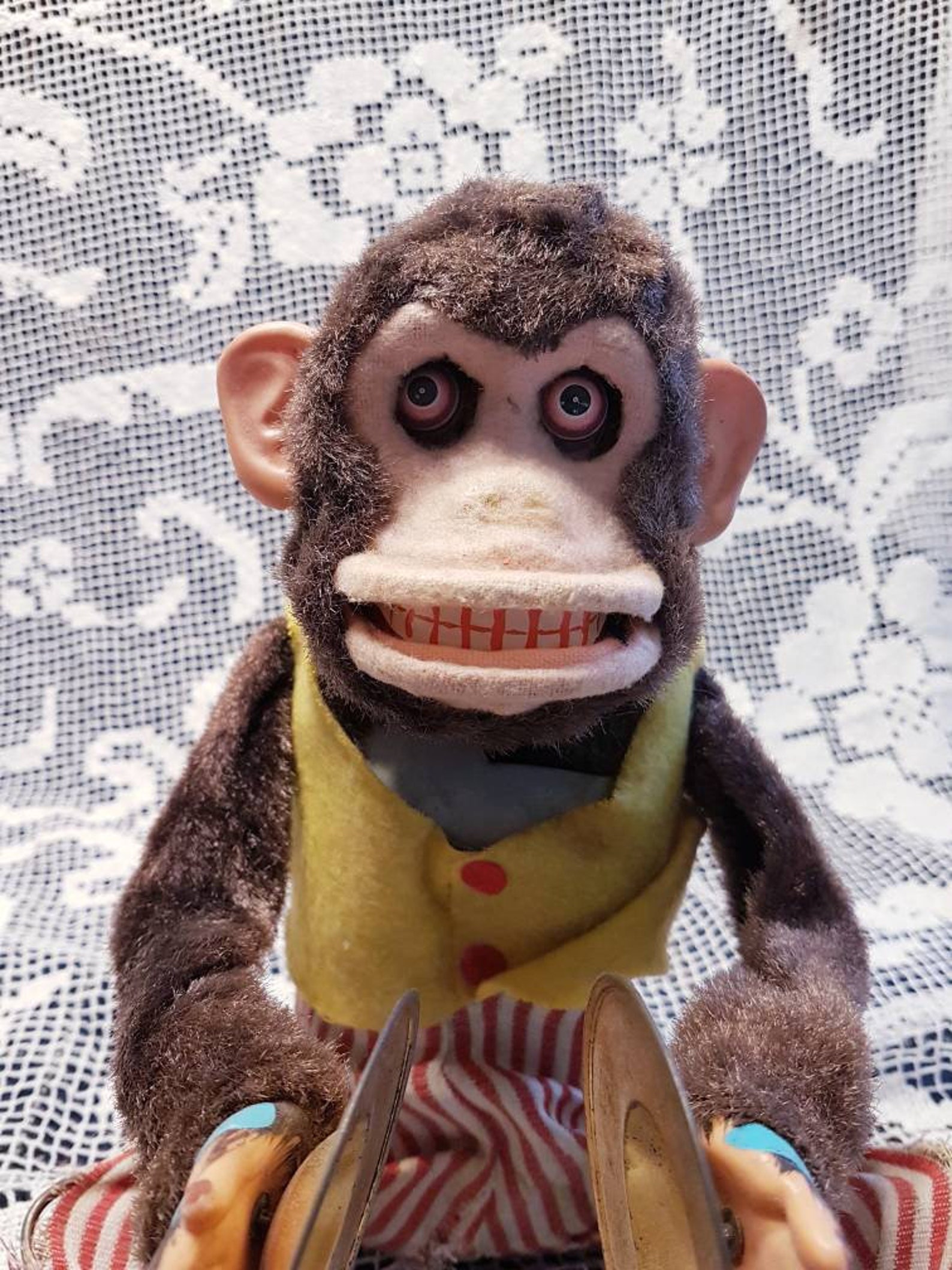 Vintage Monkey Toy Cymbal Banging Monkey Etsy