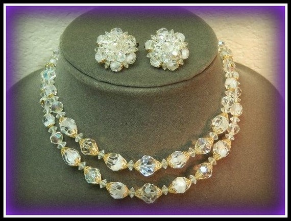 Laguna Jewelry set, Crystal Jewelry , Aurora Boure