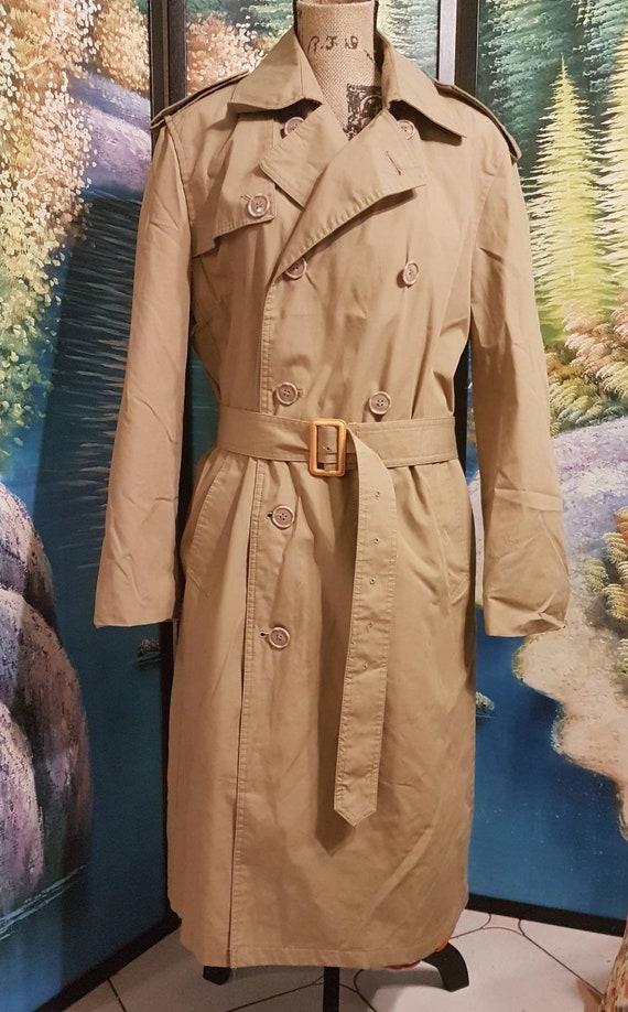 Trench coat, double breasted trench coat, Tan tren