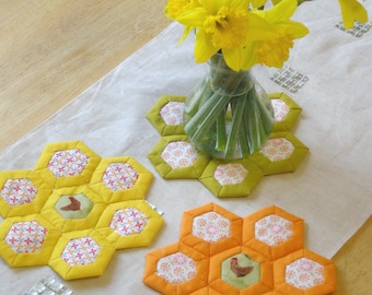 PDF Sewing Pattern - How to Make a Quilted Hexagon Mat