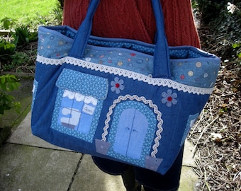 Raggy Caddy Sewing Pattern, Craft Project Bag (PDF)