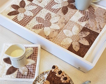 Pattern for a Coffee Tray Cover or Sewing Machine Tidy (PDF) Digital Pattern Can be Made in Different Sizes