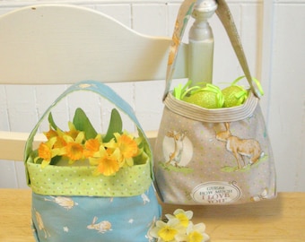 A Sewing Pattern for an Easter Egg Bucket Bag - This is a PDF (Digital) Pattern