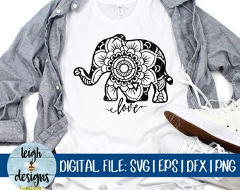 Download Baby Elephant Mandala Svg Etsy PSD Mockup Templates