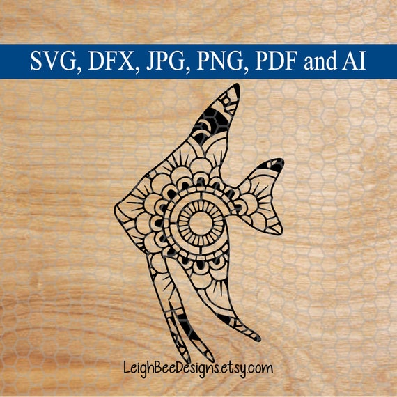 Download Cut File Svg Designs Animal Svg Angel Fish Mandala Svg Fish Mandala Svg Angelfish Svg Commercial Use Svg Svg Svg Mandala Mandala Clip Art Art Collectibles
