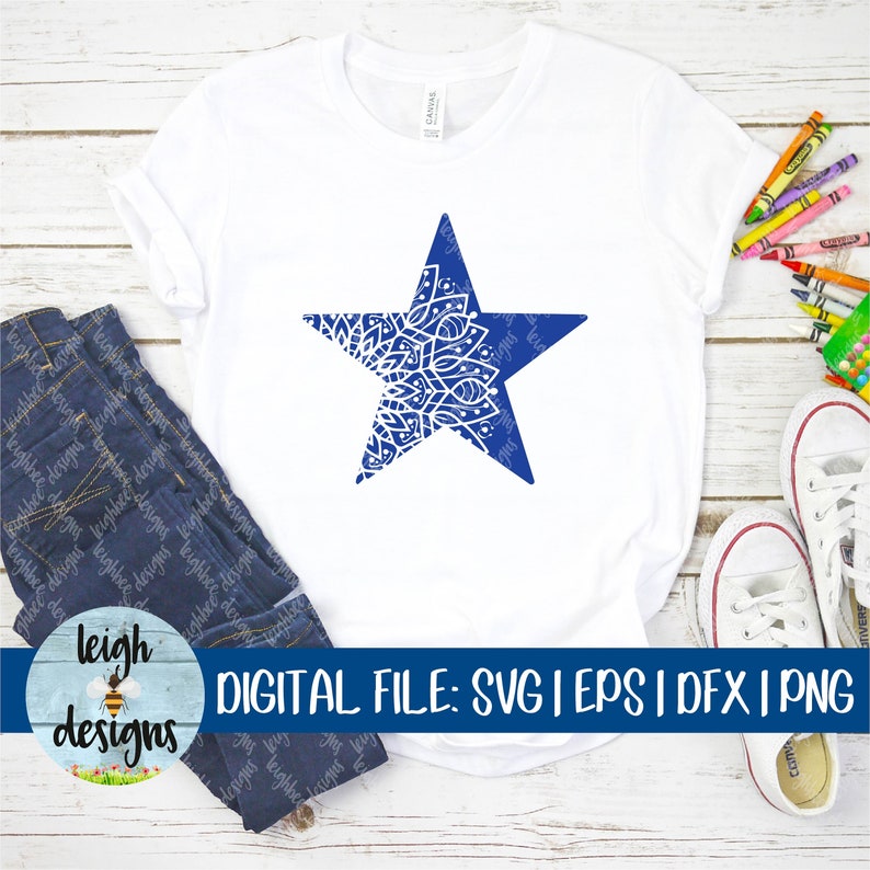 Star Mandala SVG EPS Cut File Star Mandala DFX